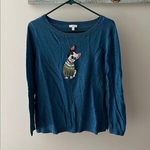 Talbots Blue Knit Sweater